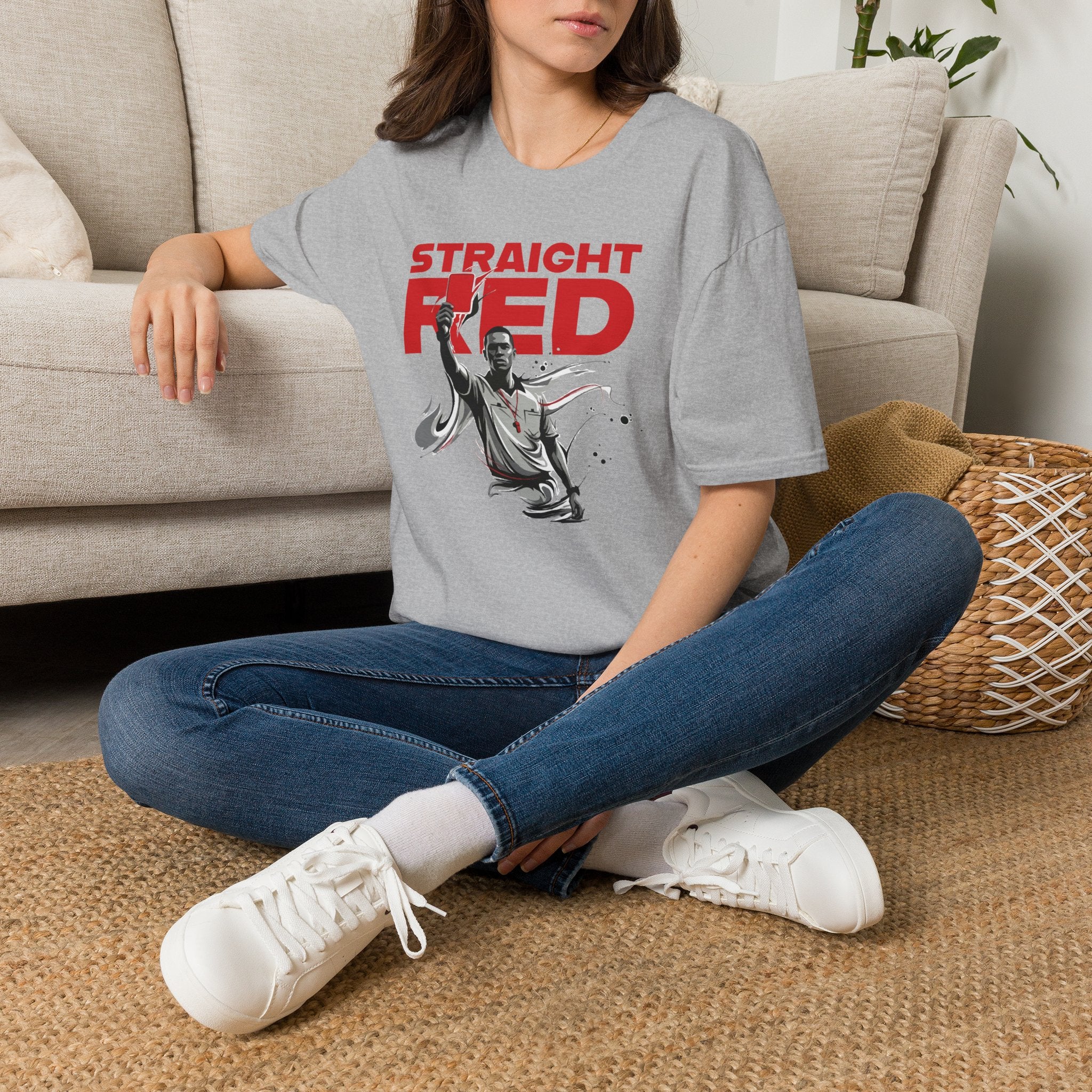 Straight Red | Premium Soccer T-Shirt