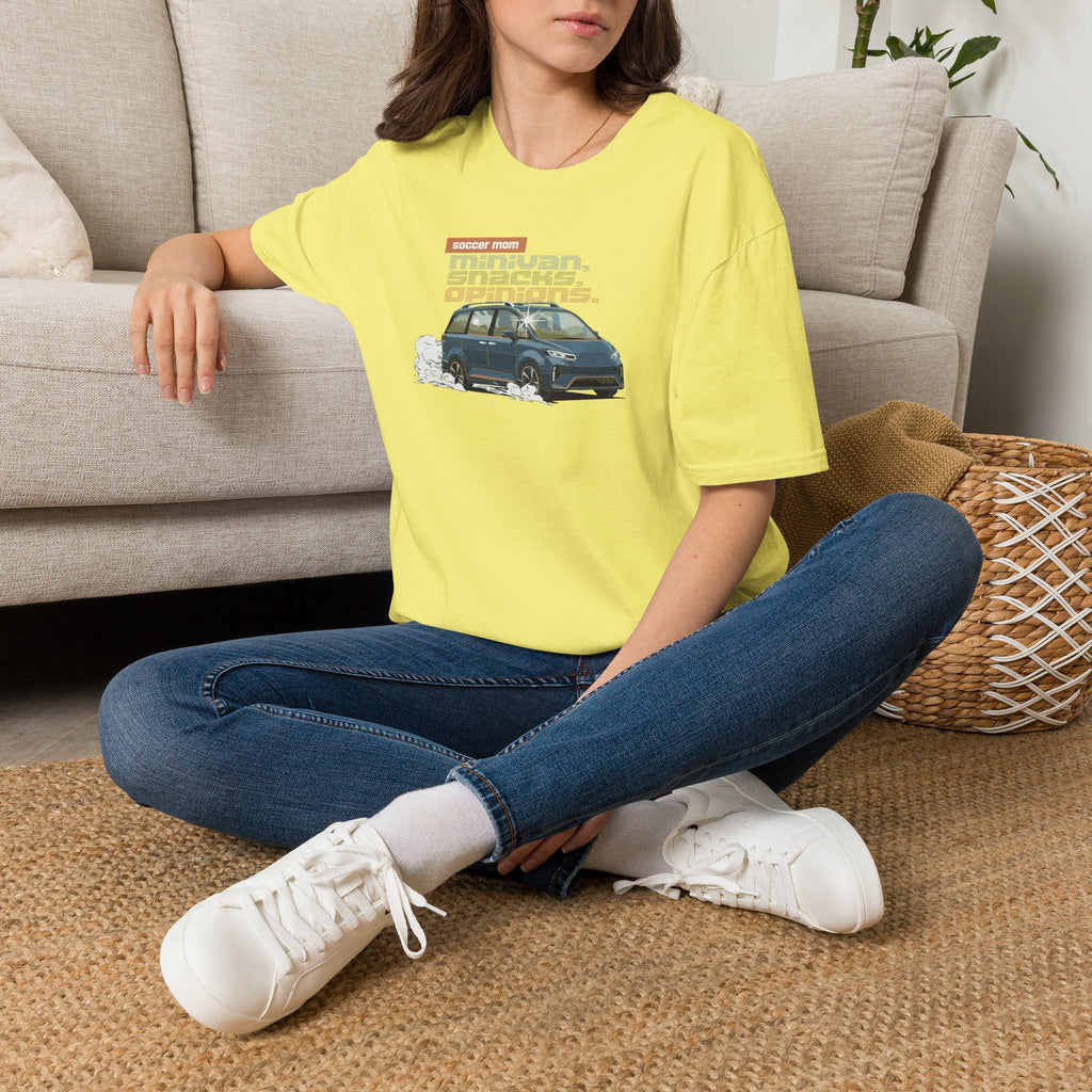 Soccer Mom | Minivan. Snacks. Opinions. | Premium Soccer T-Shirt