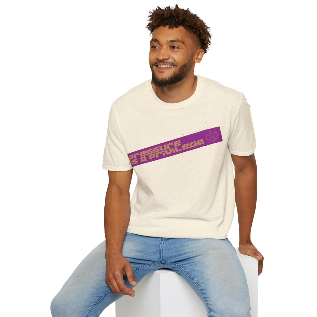 Pressure Is a Privilege | Purple Edition | Premium Soccer T-Shirt