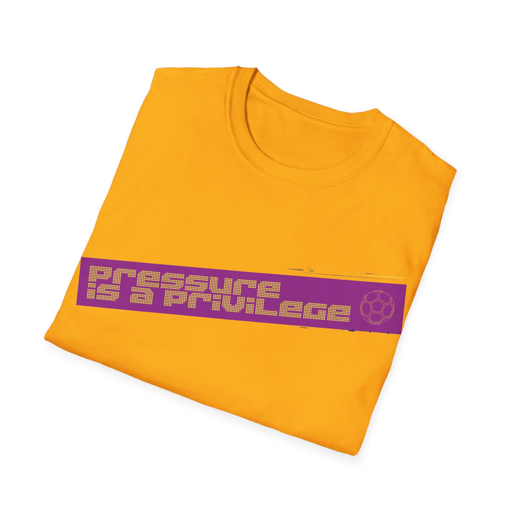Pressure Is a Privilege | Purple Edition | Premium Soccer T-Shirt