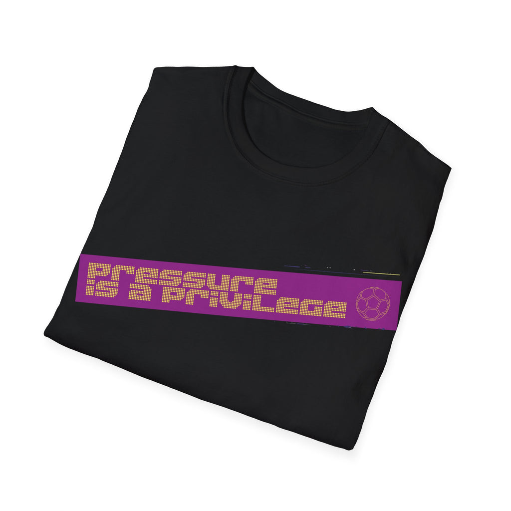Pressure Is a Privilege | Purple Edition | Premium Soccer T-Shirt
