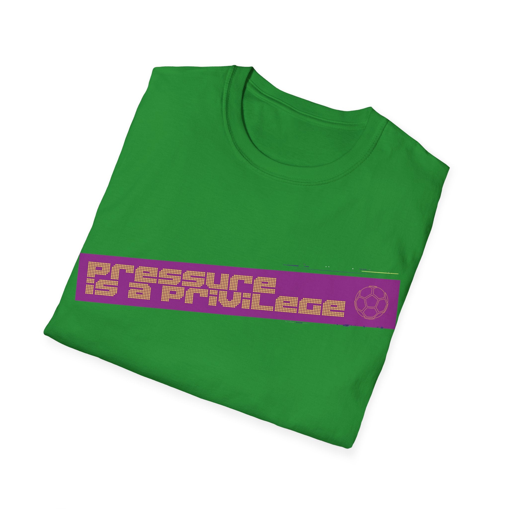 Pressure Is a Privilege | Purple Edition | Premium Soccer T-Shirt