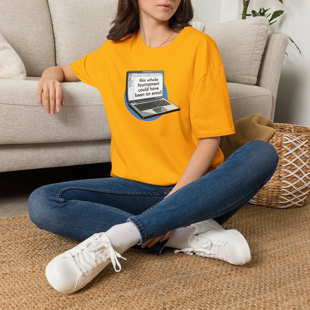 This Whole Tournament | Laptop Edition | Premium Soccer T-Shirt