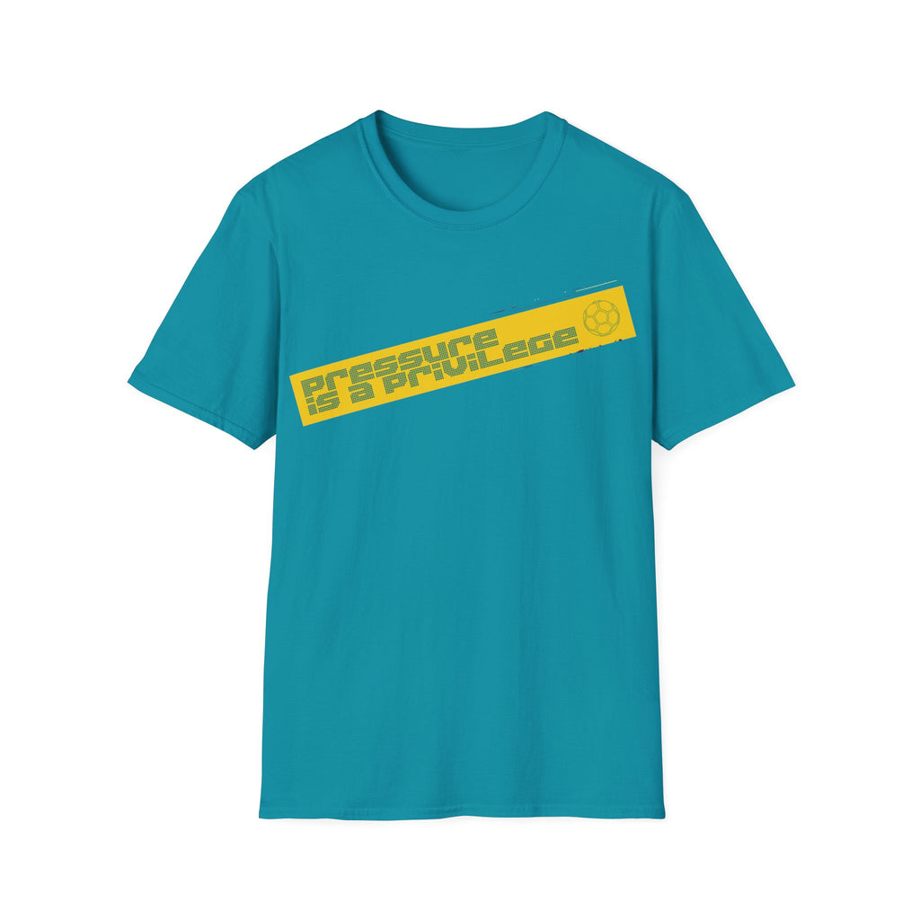 Pressure Is a Privilege | Yellow Edition | Premium Soccer T-Shirt