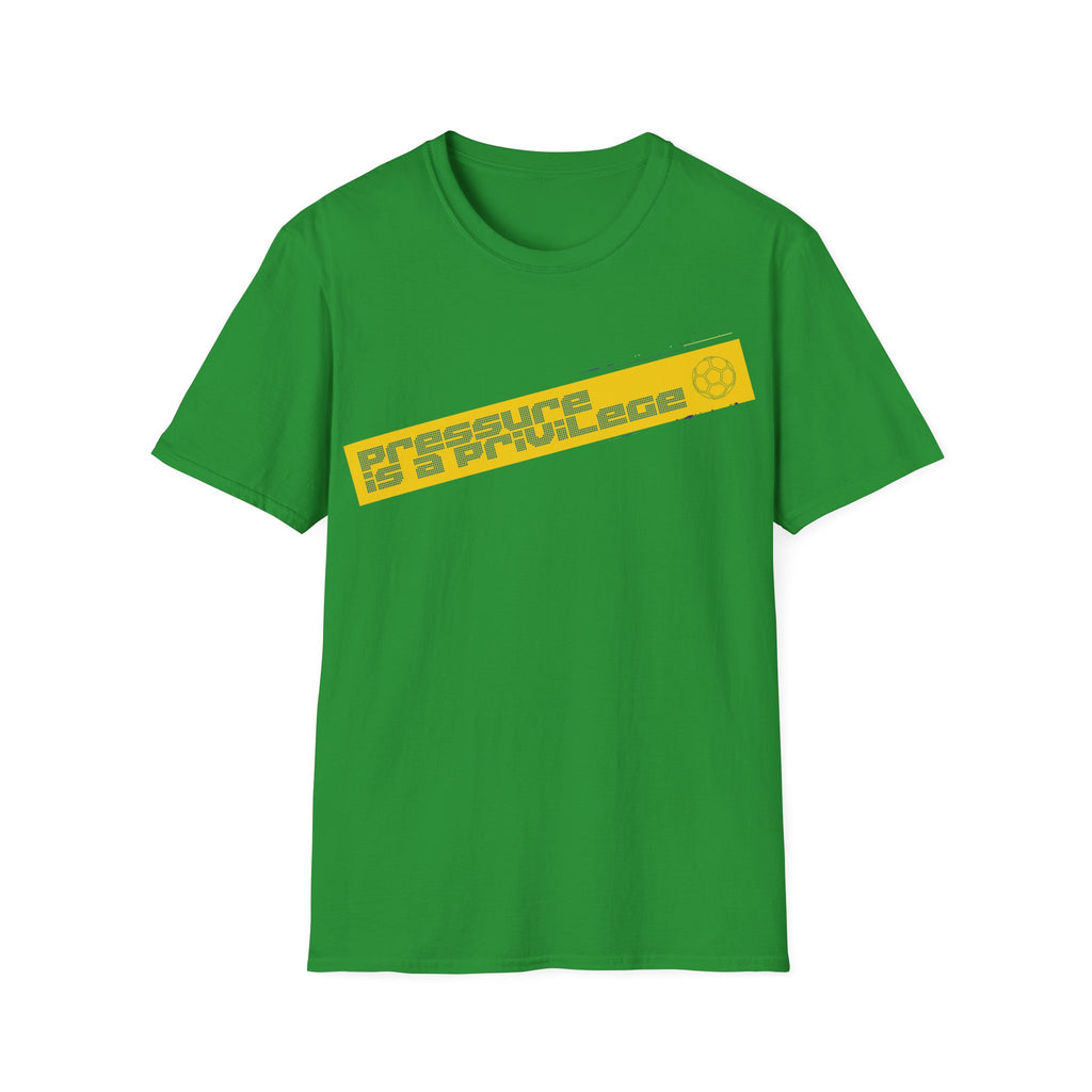 Pressure Is a Privilege | Yellow Edition | Premium Soccer T-Shirt