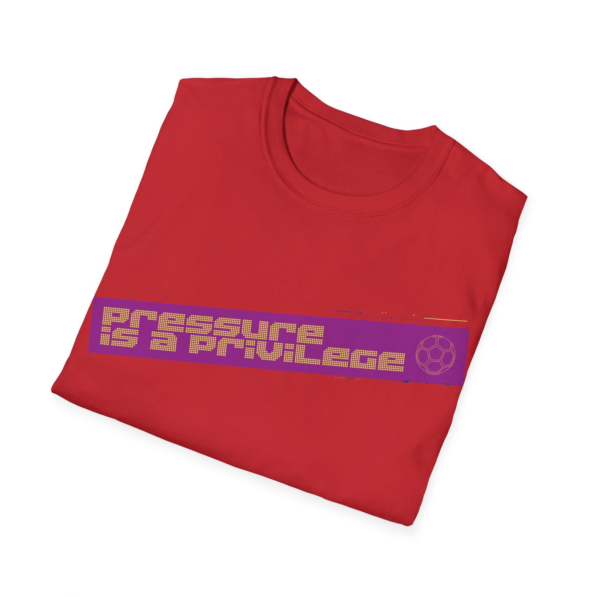 Pressure Is a Privilege | Purple Edition | Premium Soccer T-Shirt