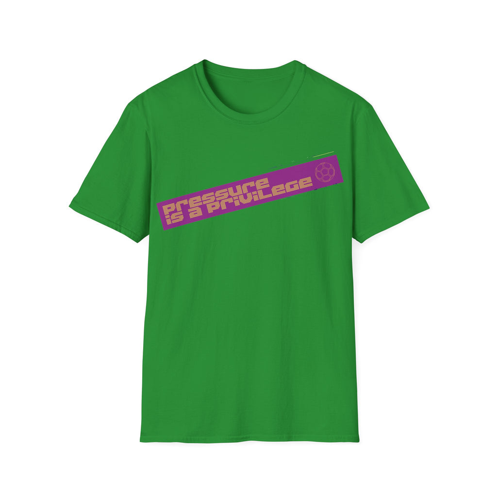 Pressure Is a Privilege | Purple Edition | Premium Soccer T-Shirt