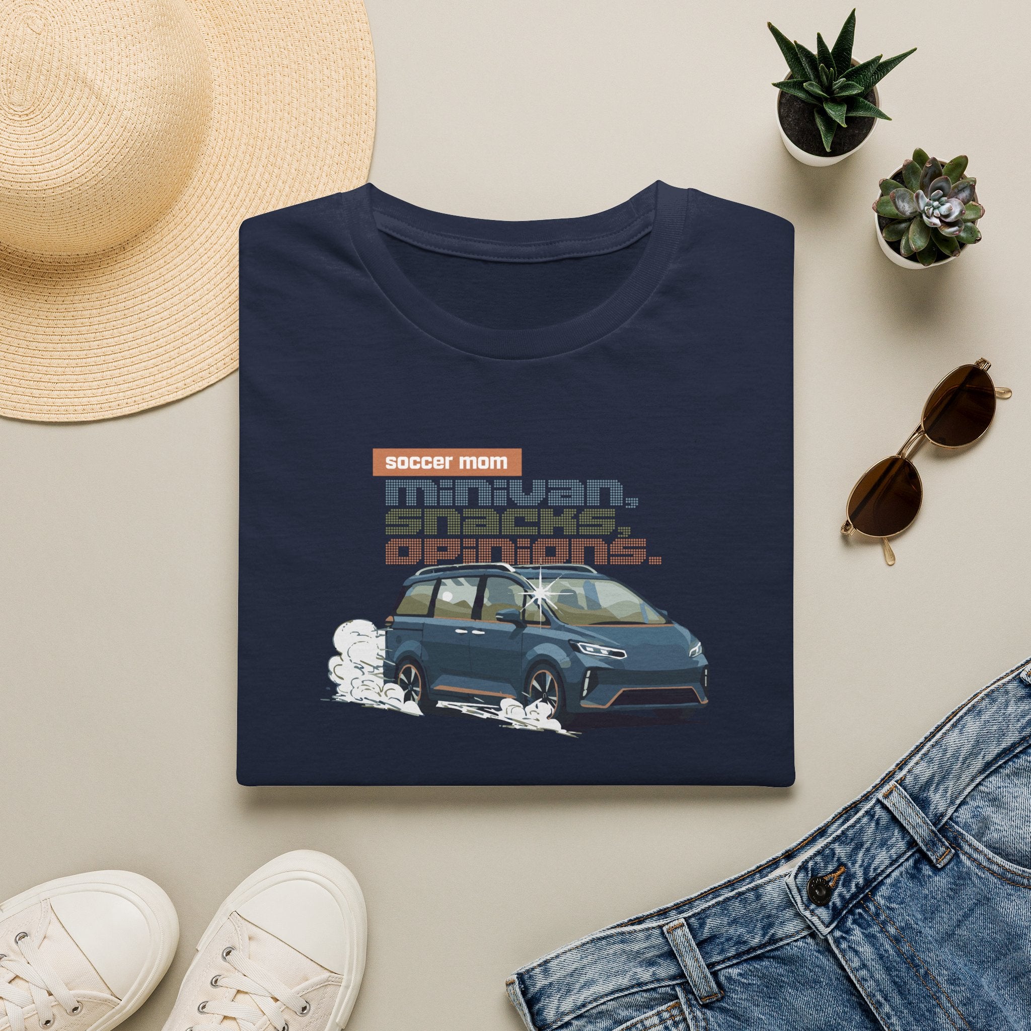 Soccer Mom | Minivan. Snacks. Opinions. | Premium Soccer T-Shirt