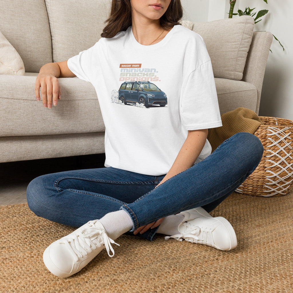 Soccer Mom | Minivan. Snacks. Opinions. | Premium Soccer T-Shirt