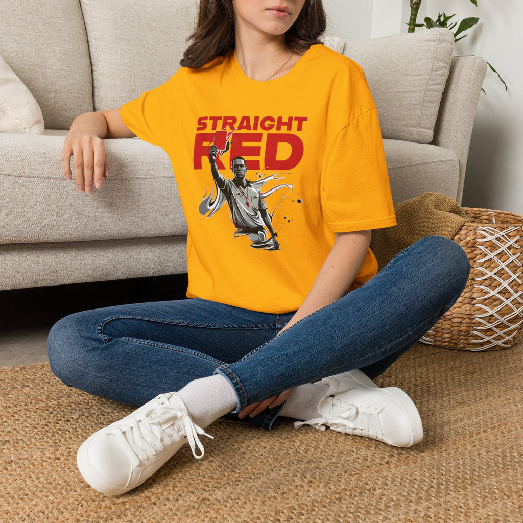 Straight Red | Premium Soccer T-Shirt