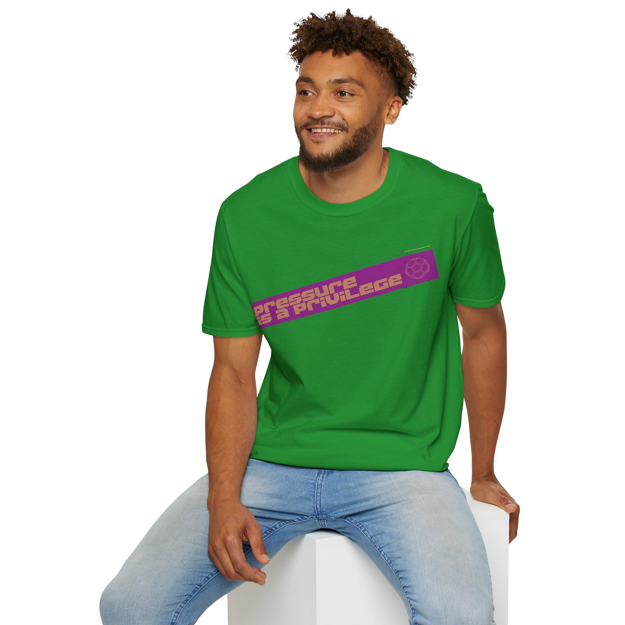 Pressure Is a Privilege | Purple Edition | Premium Soccer T-Shirt