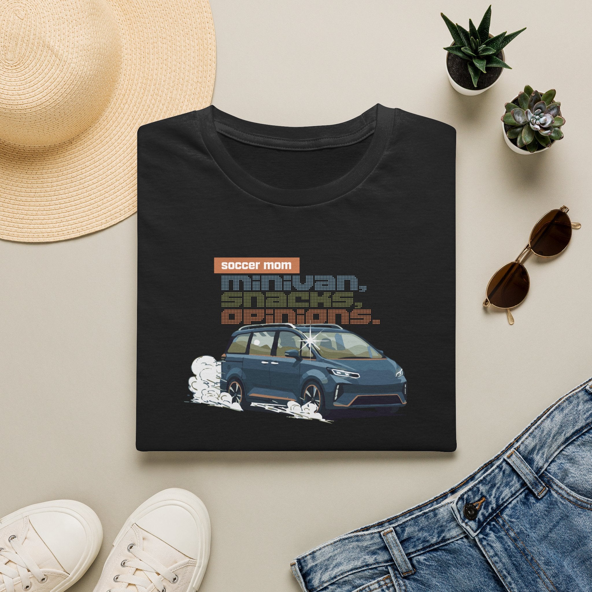 Soccer Mom | Minivan. Snacks. Opinions. | Premium Soccer T-Shirt