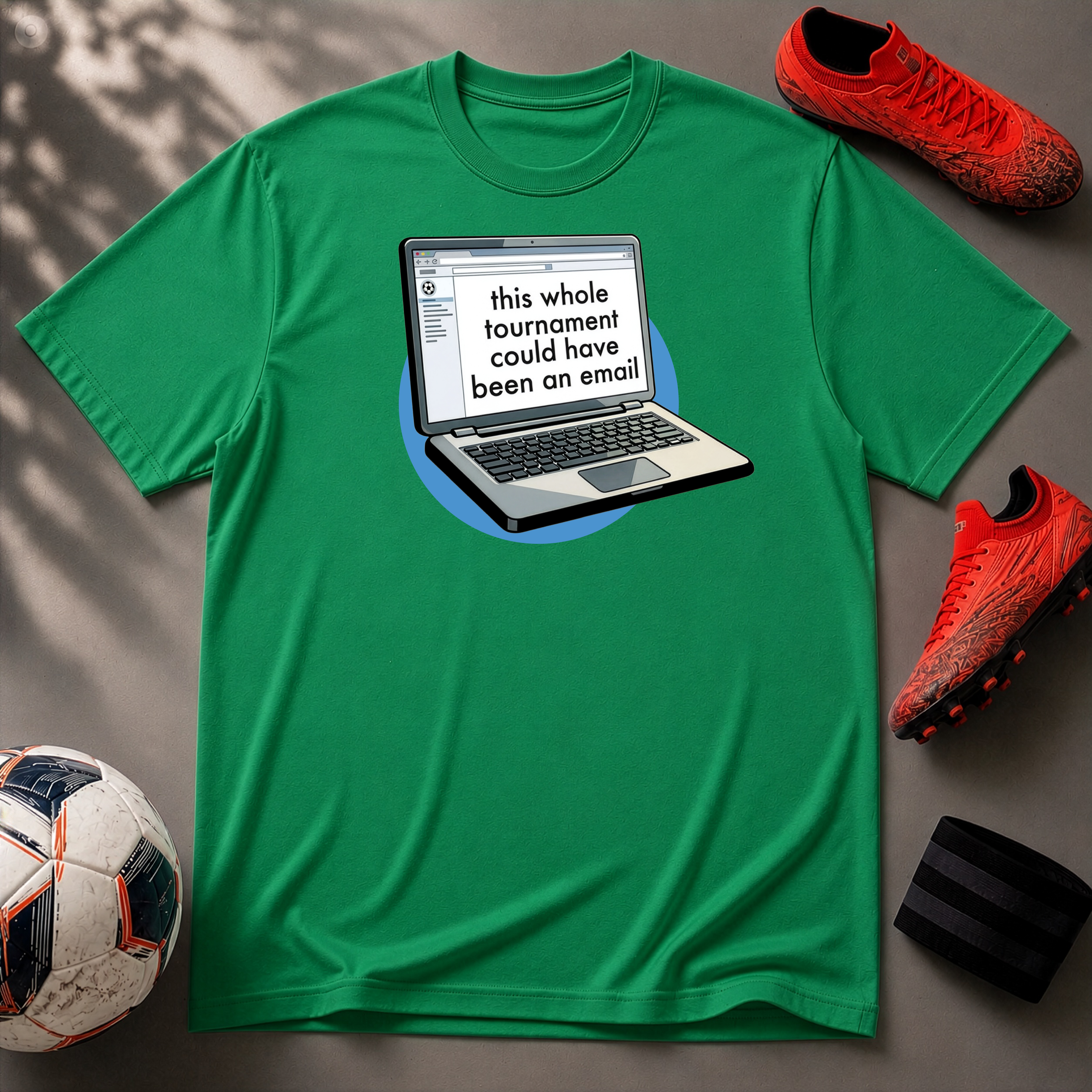 This Whole Tournament | Laptop Edition | Premium Soccer T-Shirt