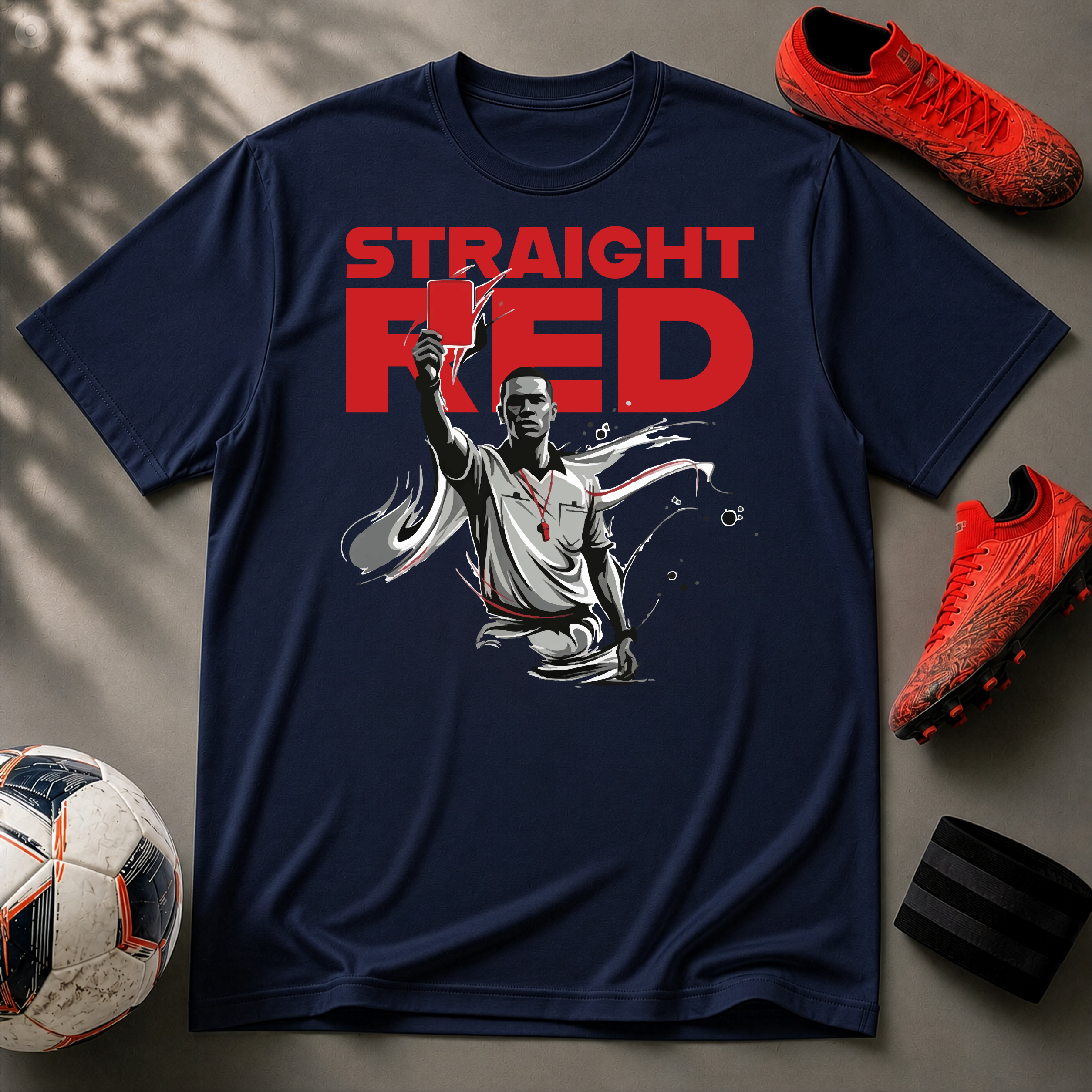 Straight Red | Premium Soccer T-Shirt