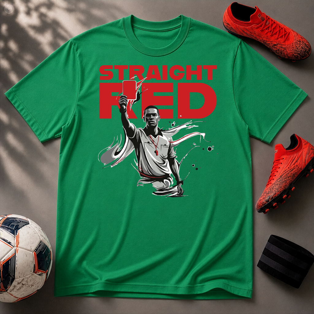 Straight Red | Premium Soccer T-Shirt