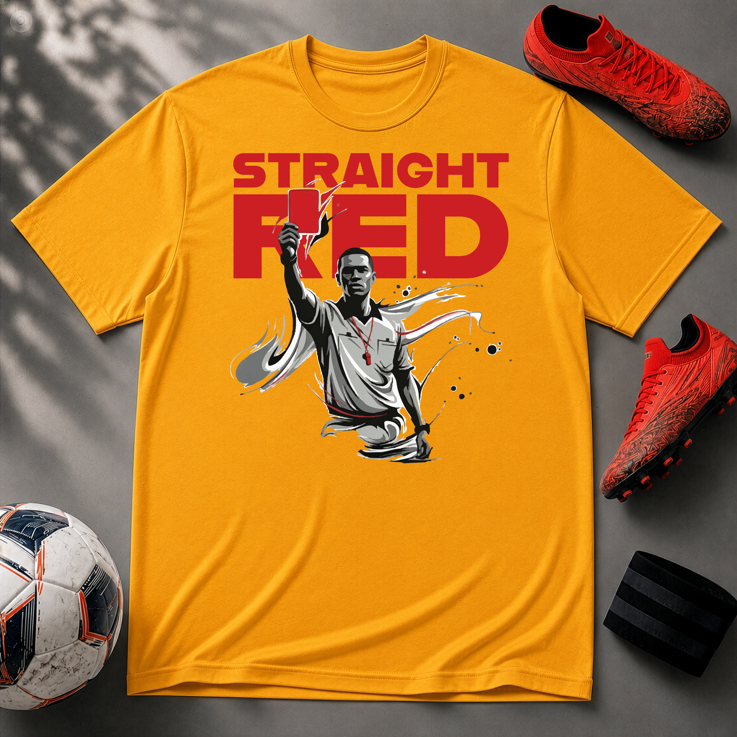Straight Red | Premium Soccer T-Shirt