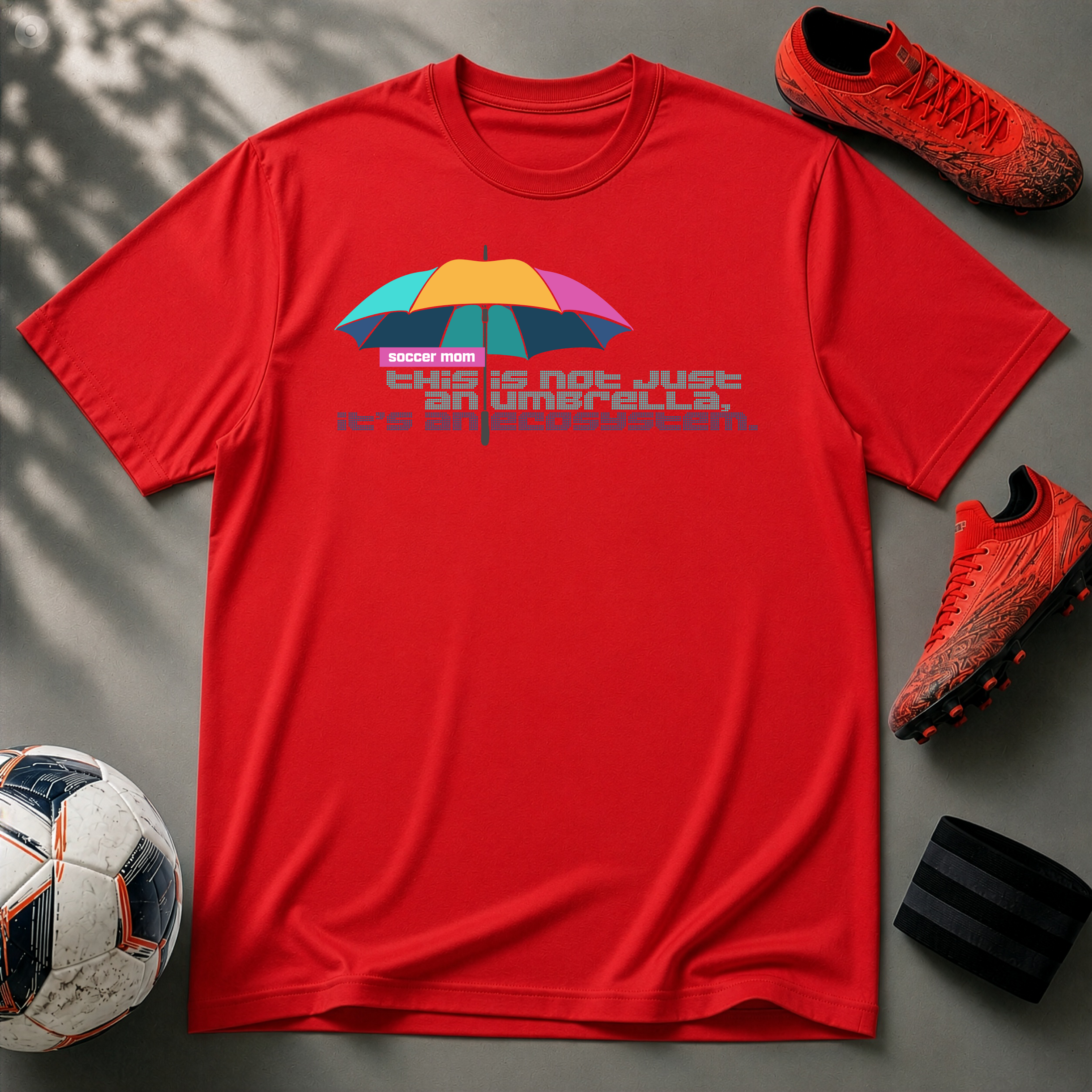 Soccer Mom | Umbrella Ecosystem | Premium Soccer T-Shirt