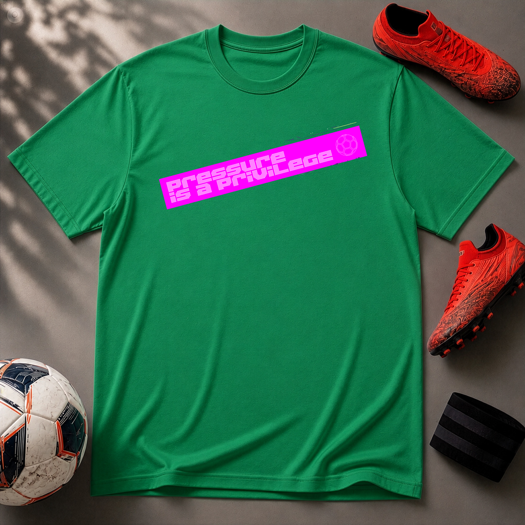 Pressure Is a Privilege | Pink Edition | Premium Soccer T-Shirt