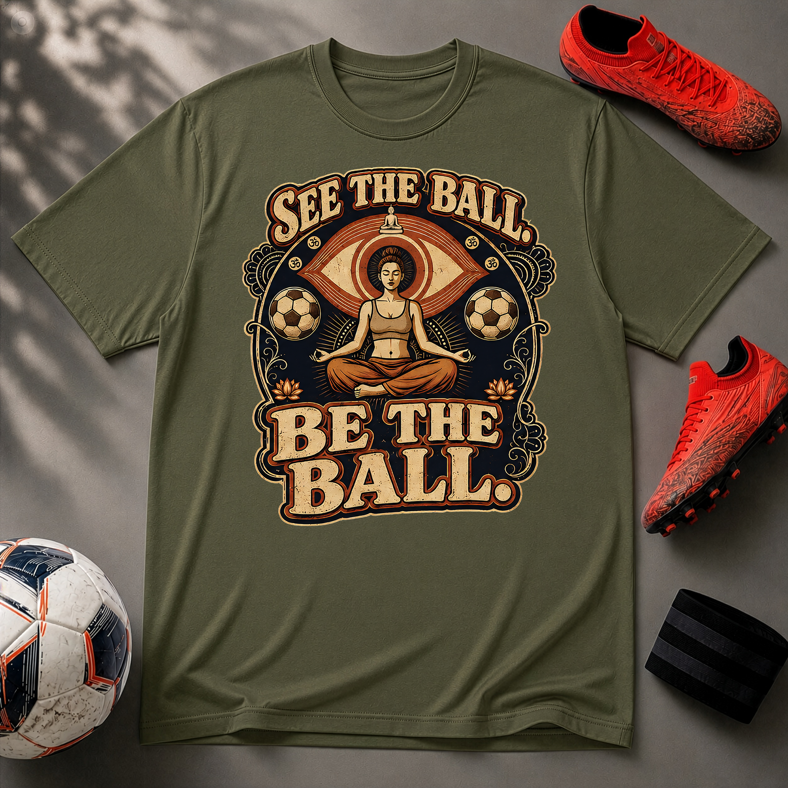 See the Ball. Be the Ball. | Premium Soccer T-Shirt
