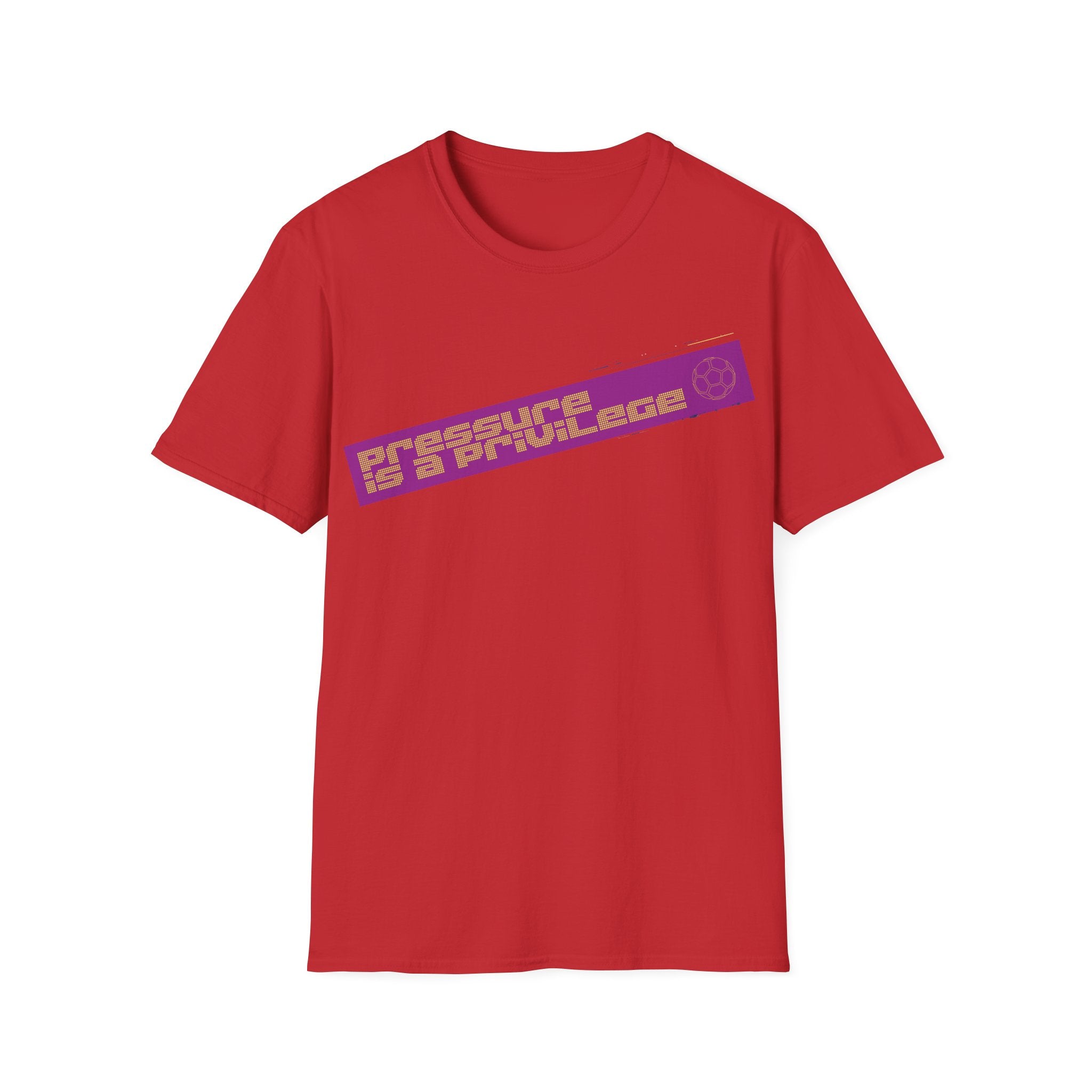Pressure Is a Privilege | Purple Edition | Premium Soccer T-Shirt