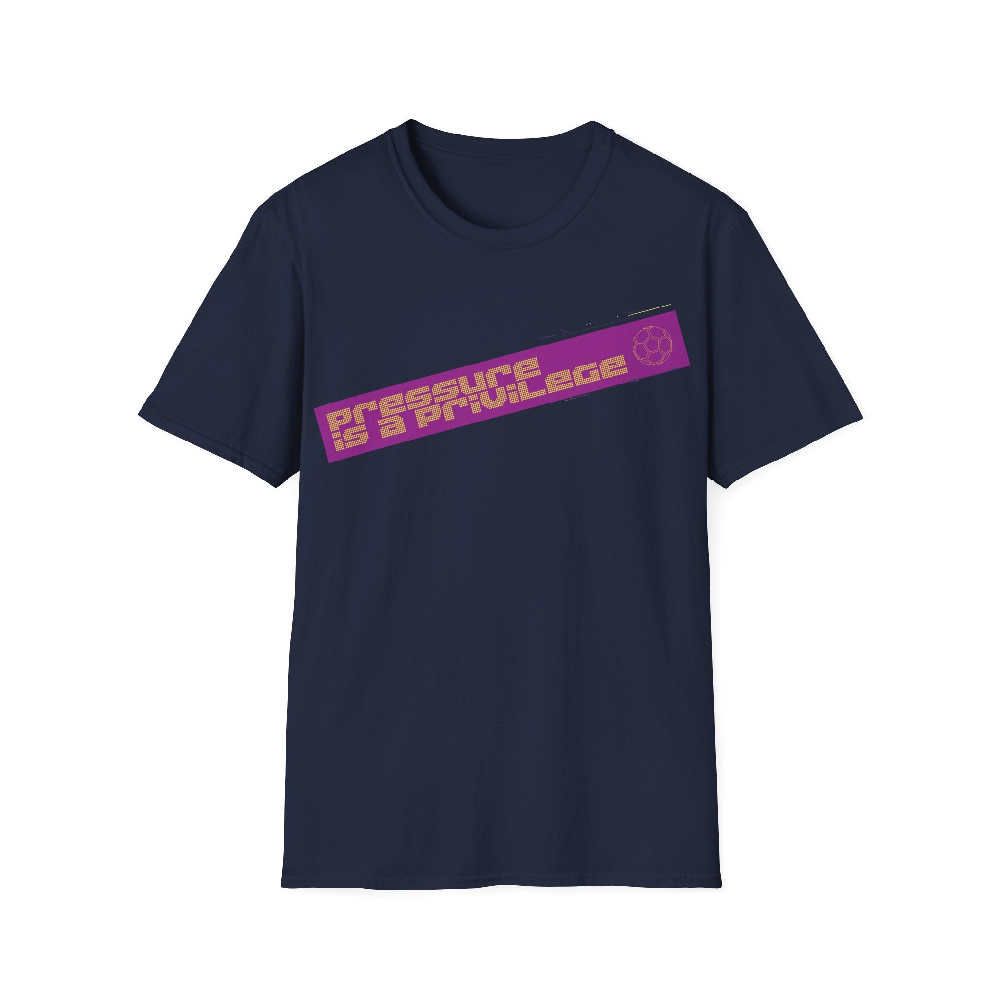Pressure Is a Privilege | Purple Edition | Premium Soccer T-Shirt
