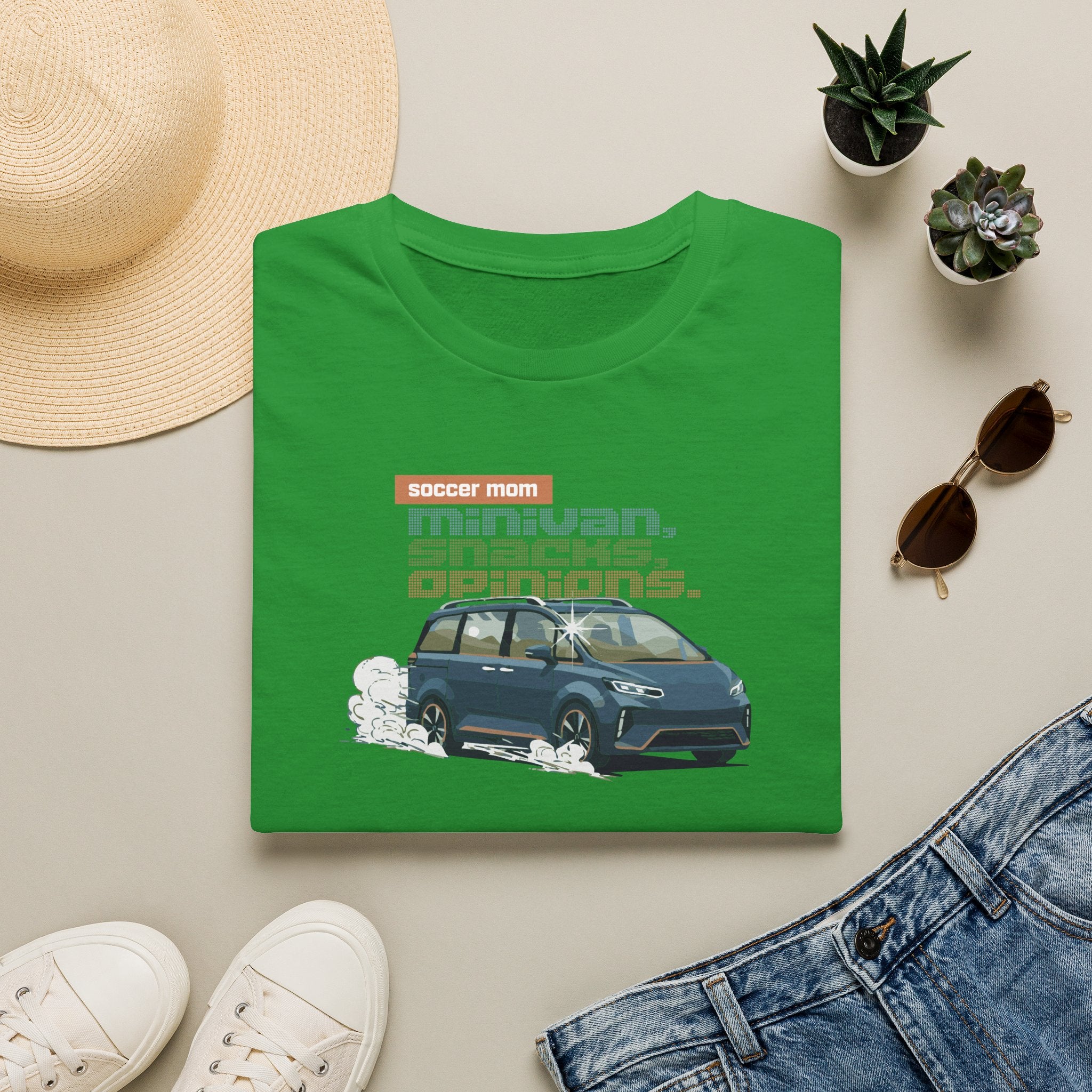 Soccer Mom | Minivan. Snacks. Opinions. | Premium Soccer T-Shirt