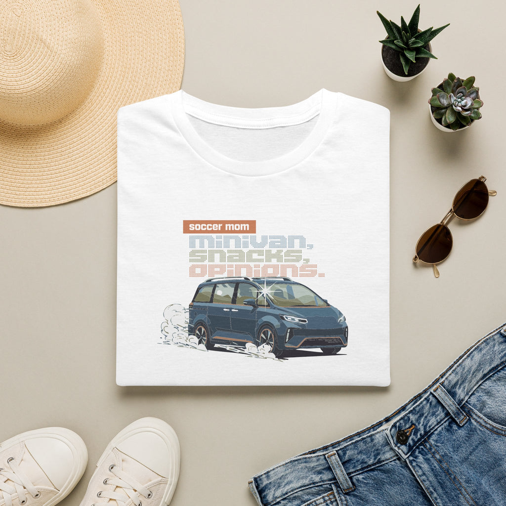 Soccer Mom | Minivan. Snacks. Opinions. | Premium Soccer T-Shirt