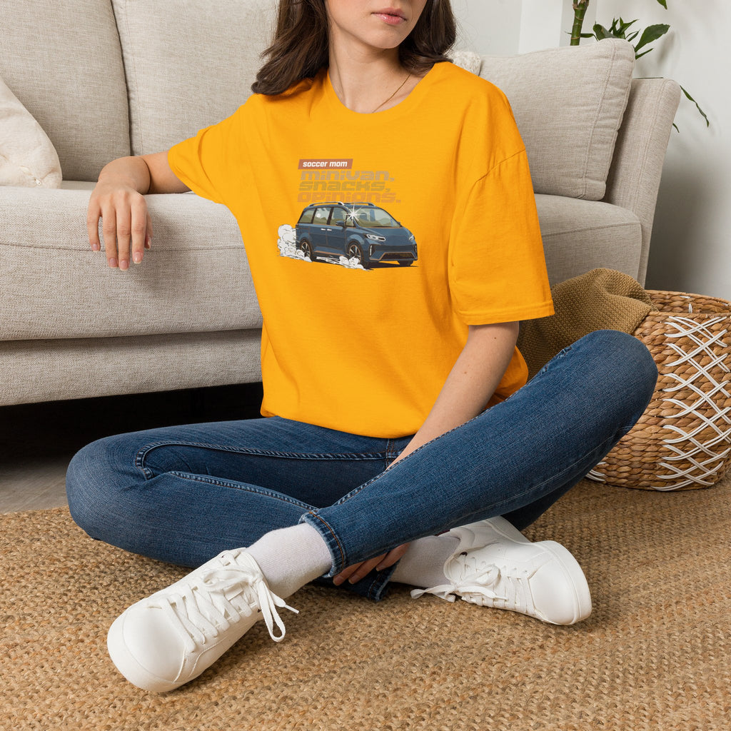 Soccer Mom | Minivan. Snacks. Opinions. | Premium Soccer T-Shirt