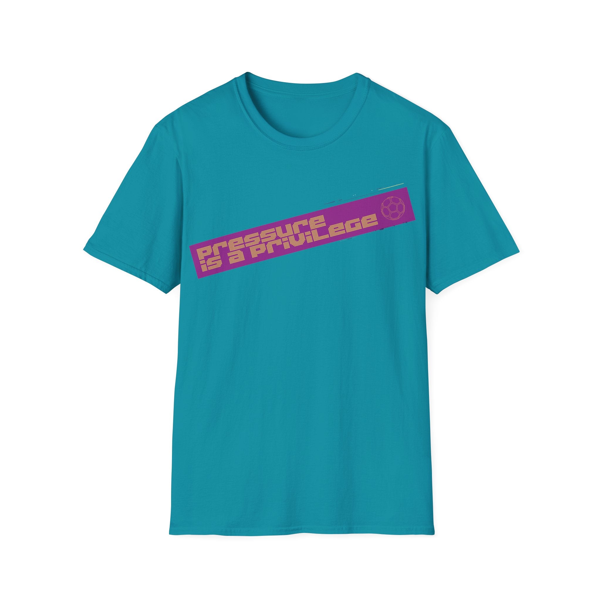 Pressure Is a Privilege | Purple Edition | Premium Soccer T-Shirt