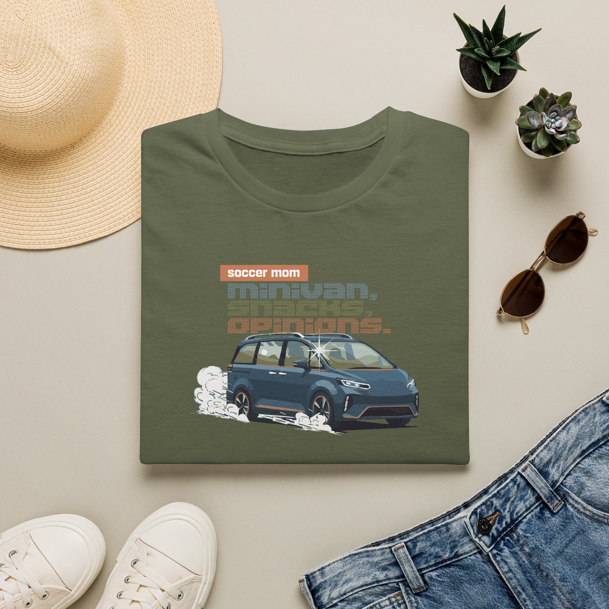 Soccer Mom | Minivan. Snacks. Opinions. | Premium Soccer T-Shirt
