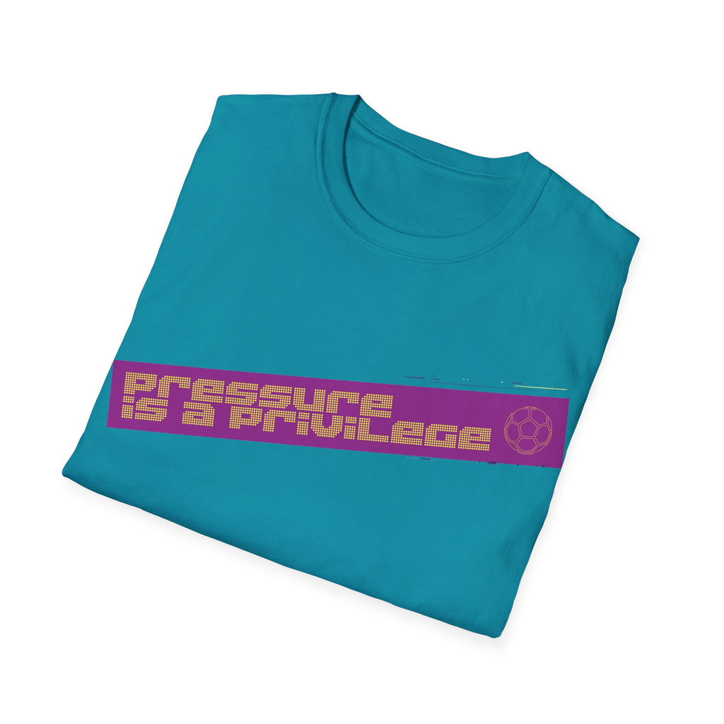 Pressure Is a Privilege | Purple Edition | Premium Soccer T-Shirt
