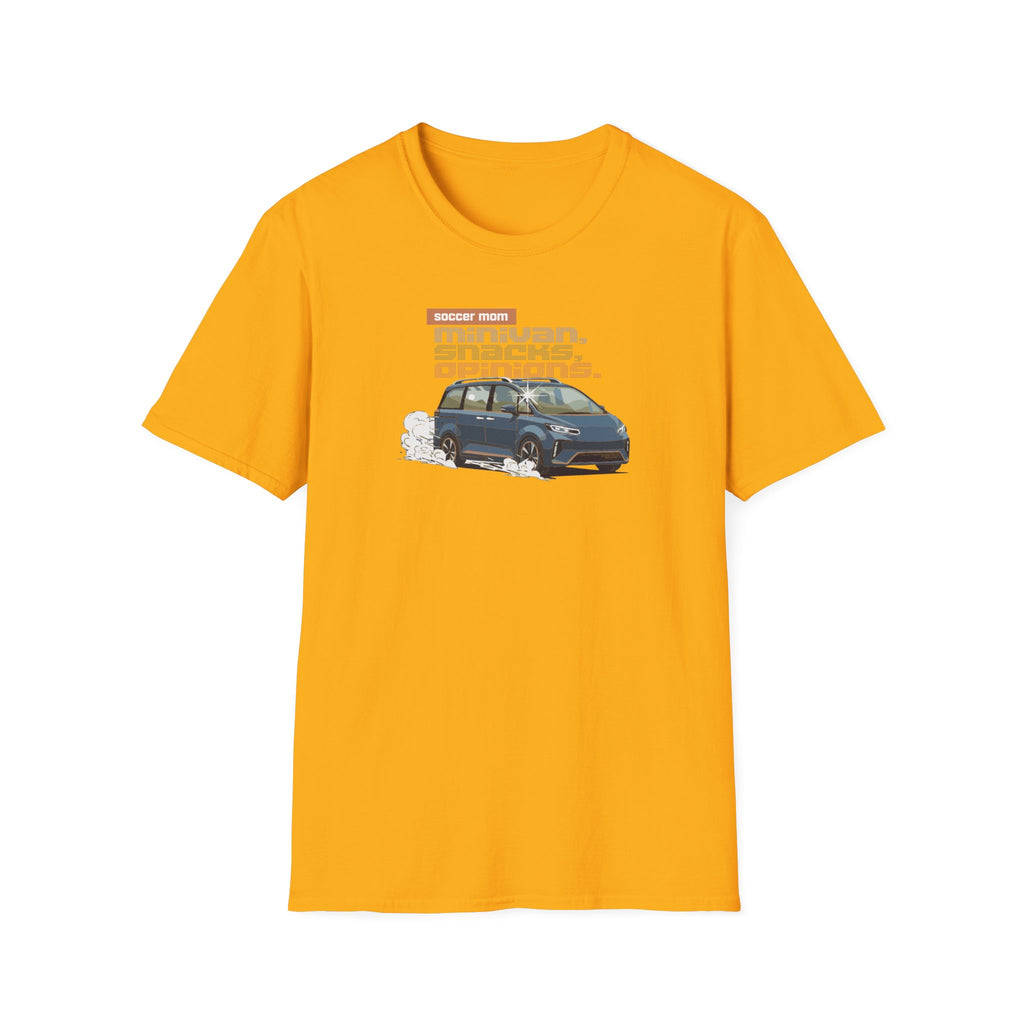 Soccer Mom | Minivan. Snacks. Opinions. | Premium Soccer T-Shirt
