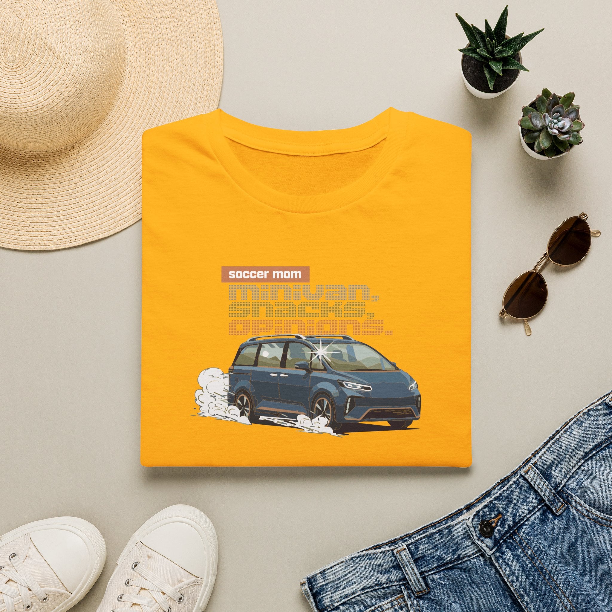 Soccer Mom | Minivan. Snacks. Opinions. | Premium Soccer T-Shirt