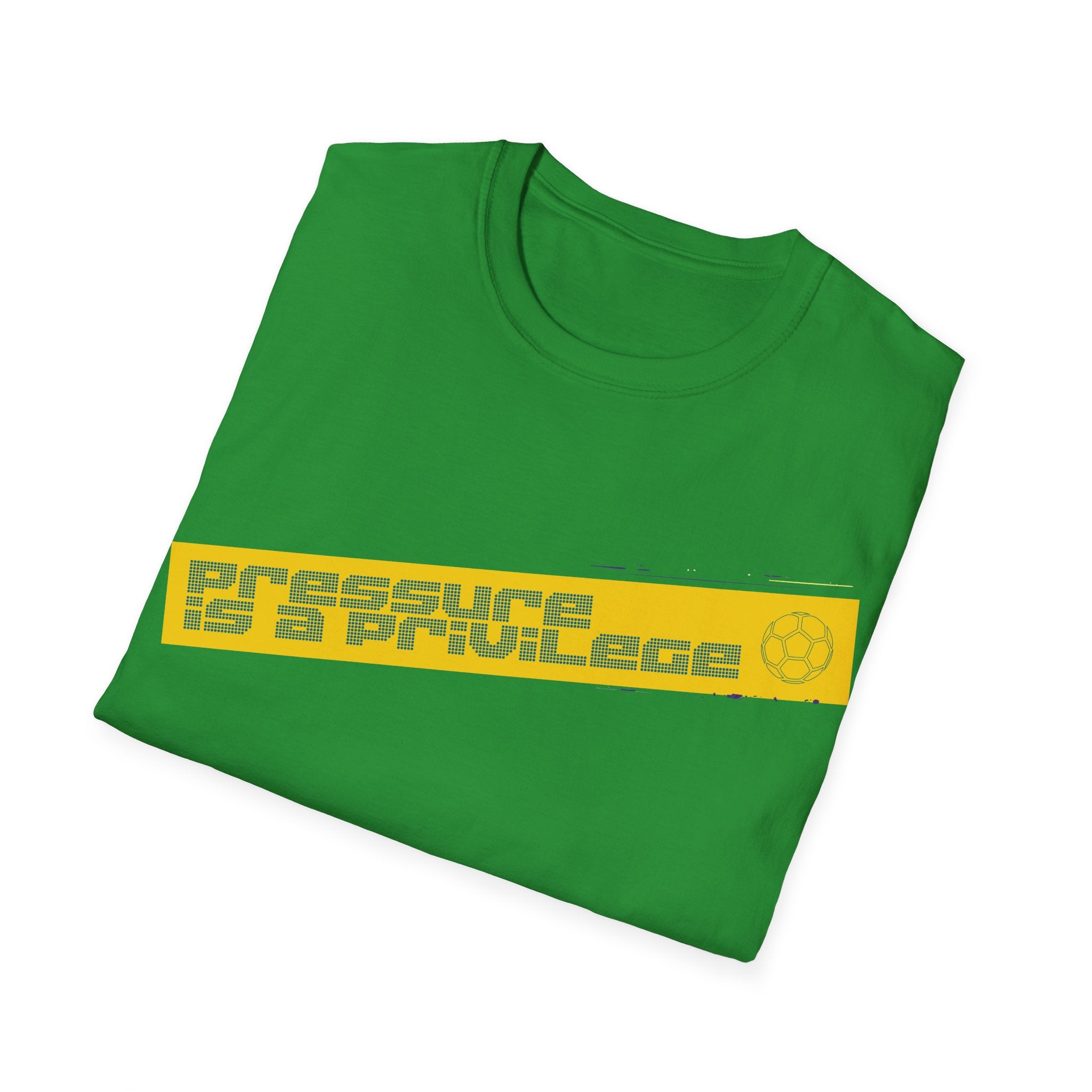 Pressure Is a Privilege | Yellow Edition | Premium Soccer T-Shirt