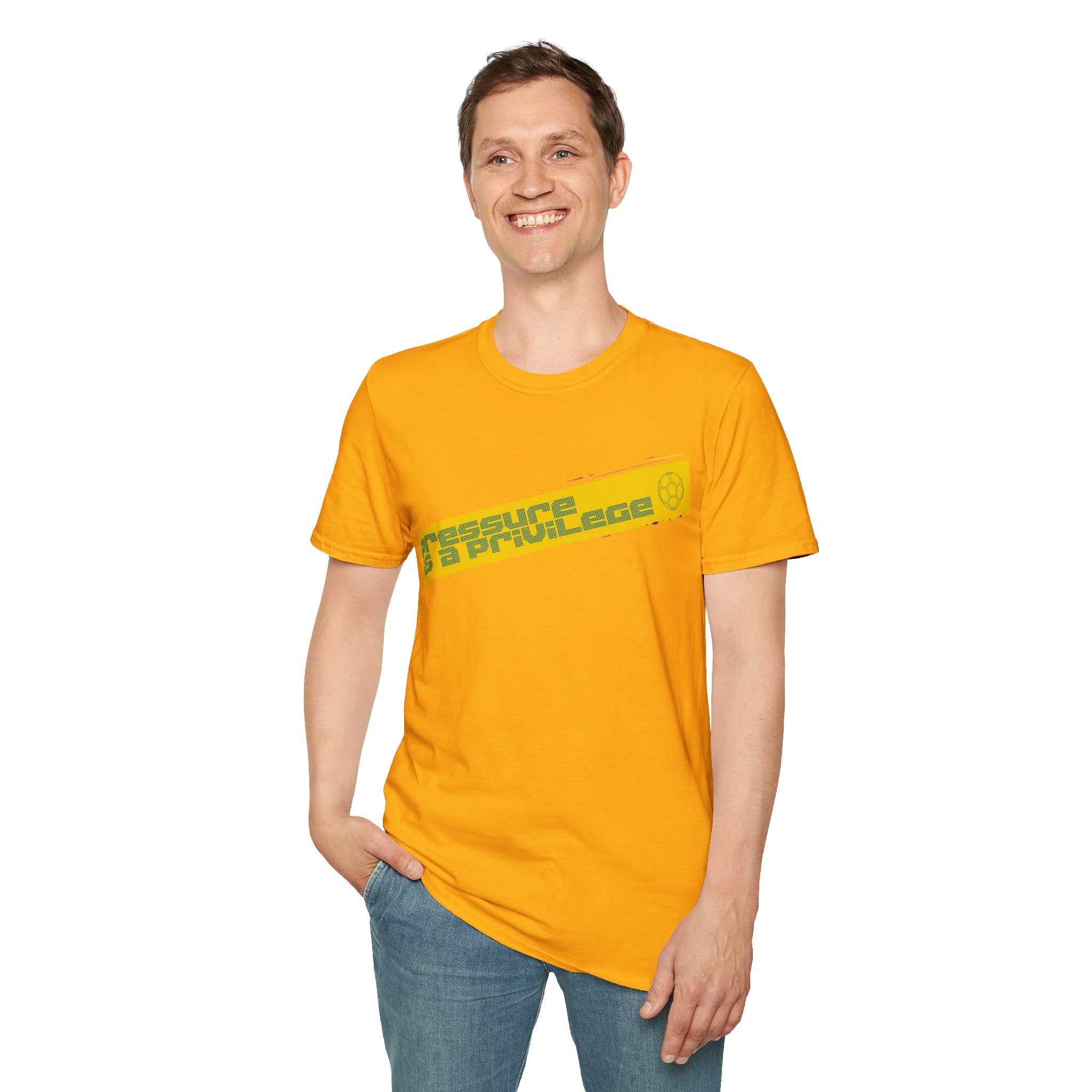 Pressure Is a Privilege | Yellow Edition | Premium Soccer T-Shirt