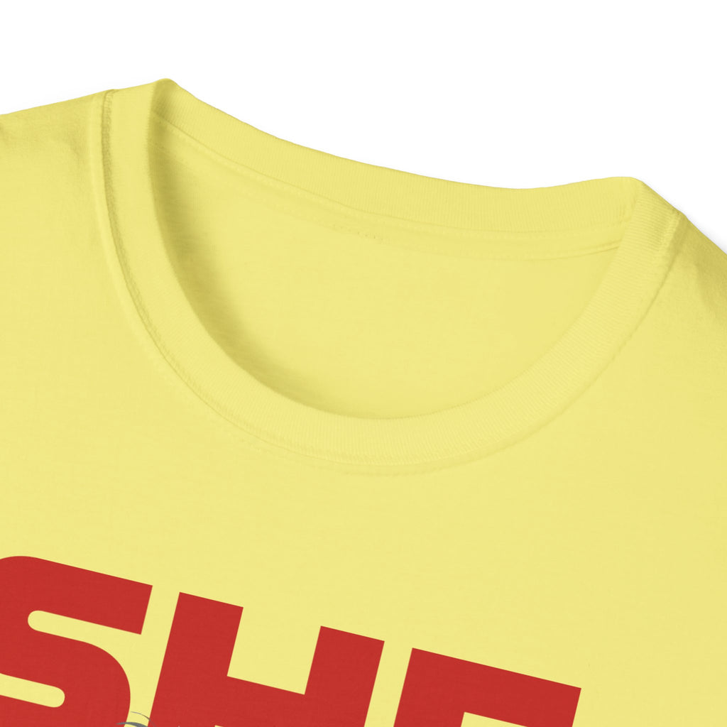 She Shoots, She Scores | Premium Soccer T-Shirt