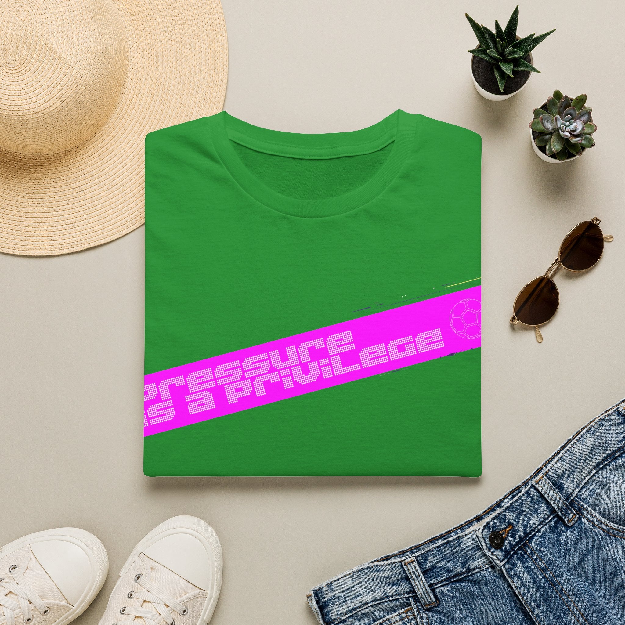 Pressure Is a Privilege | Pink Edition | Premium Soccer T-Shirt
