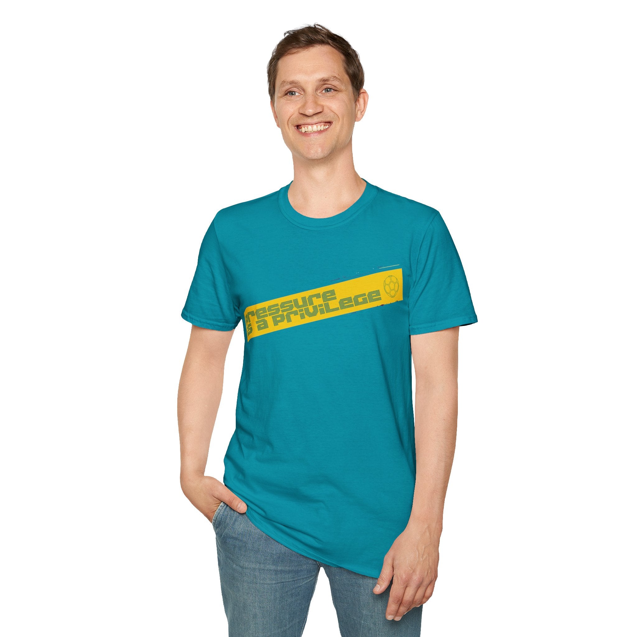 Pressure Is a Privilege | Yellow Edition | Premium Soccer T-Shirt