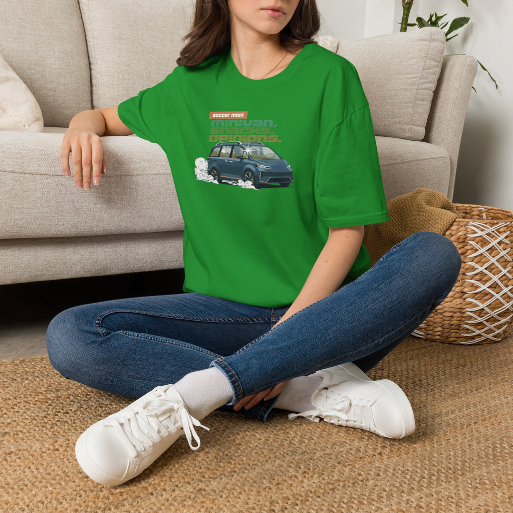 Soccer Mom | Minivan. Snacks. Opinions. | Premium Soccer T-Shirt