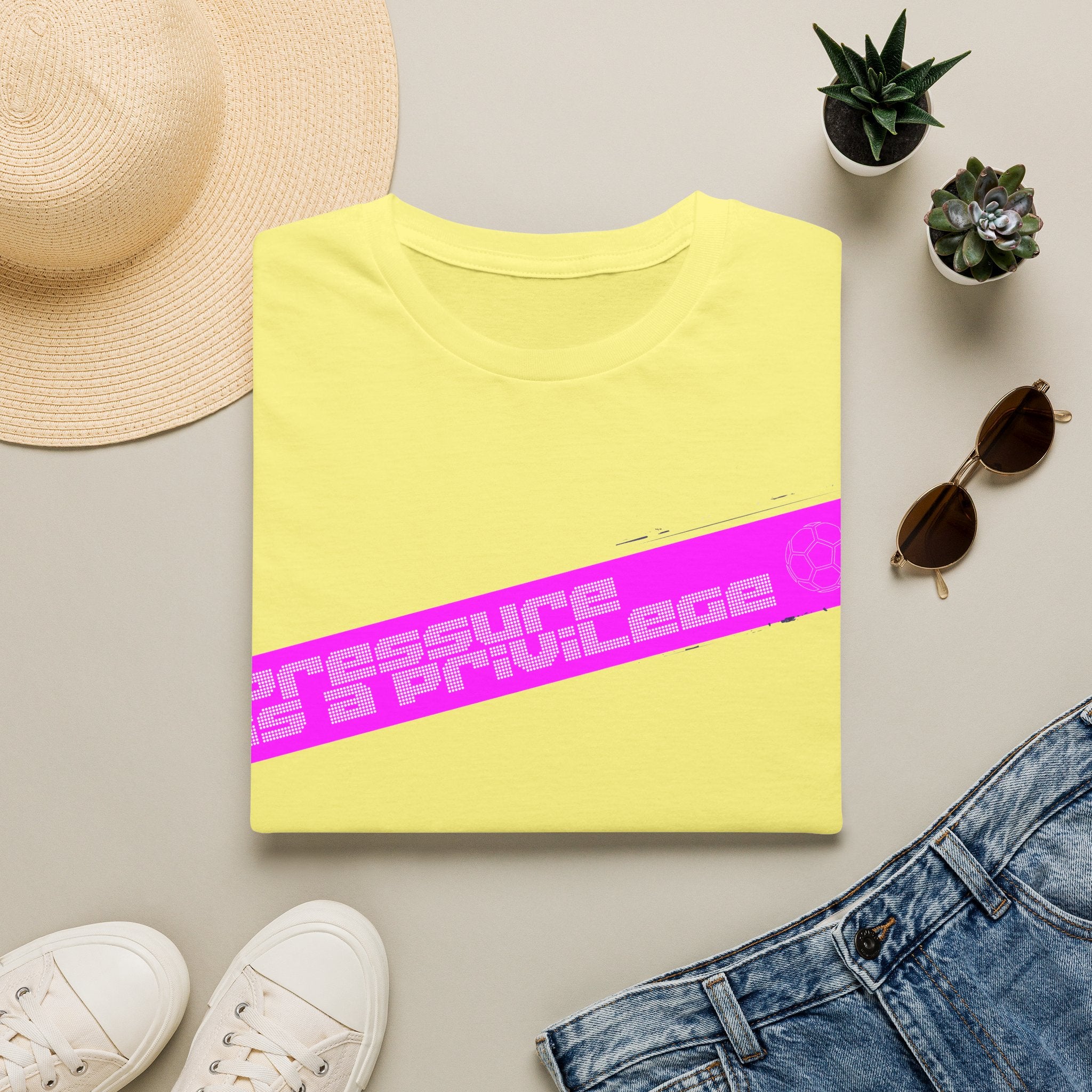Pressure Is a Privilege | Pink Edition | Premium Soccer T-Shirt