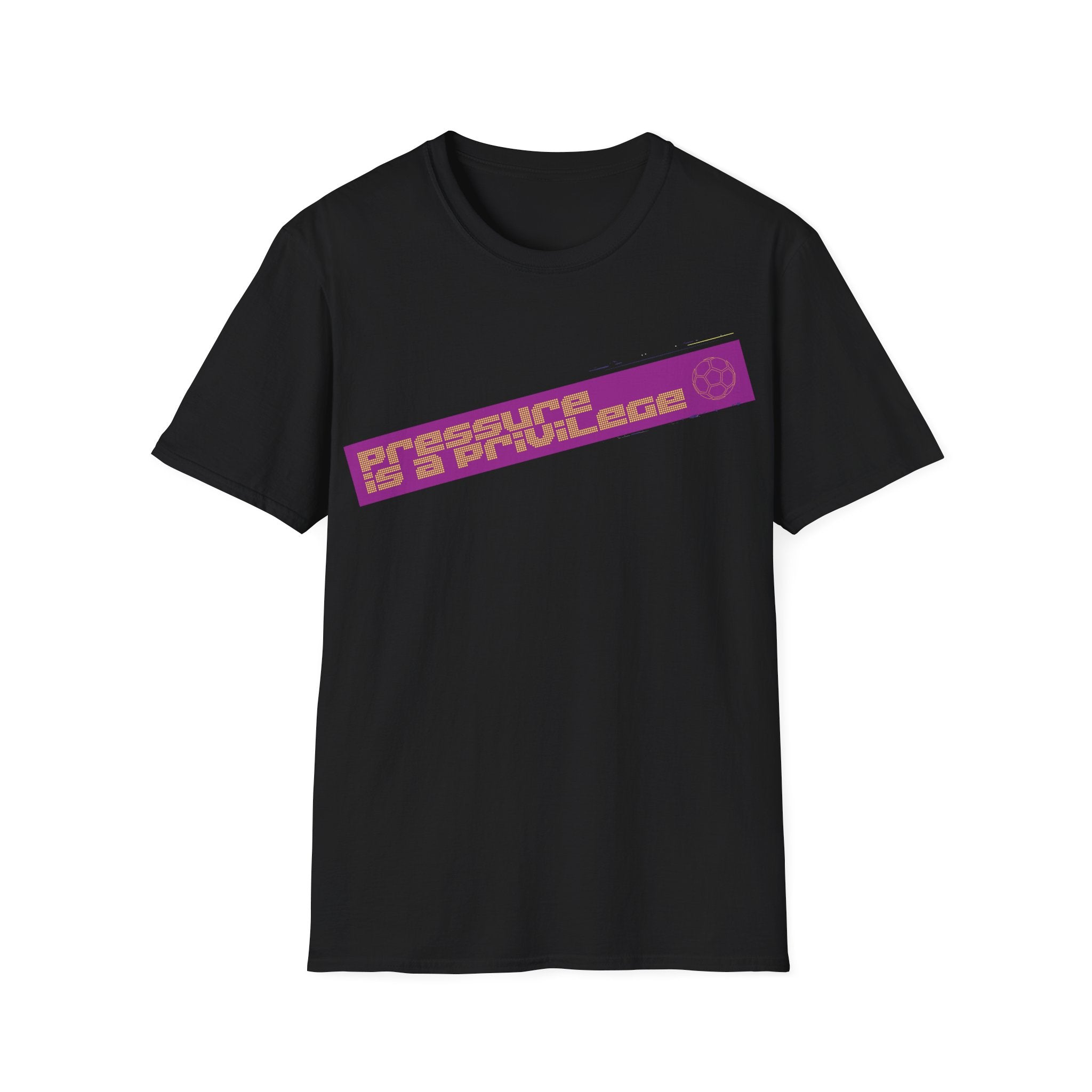 Pressure Is a Privilege | Purple Edition | Premium Soccer T-Shirt