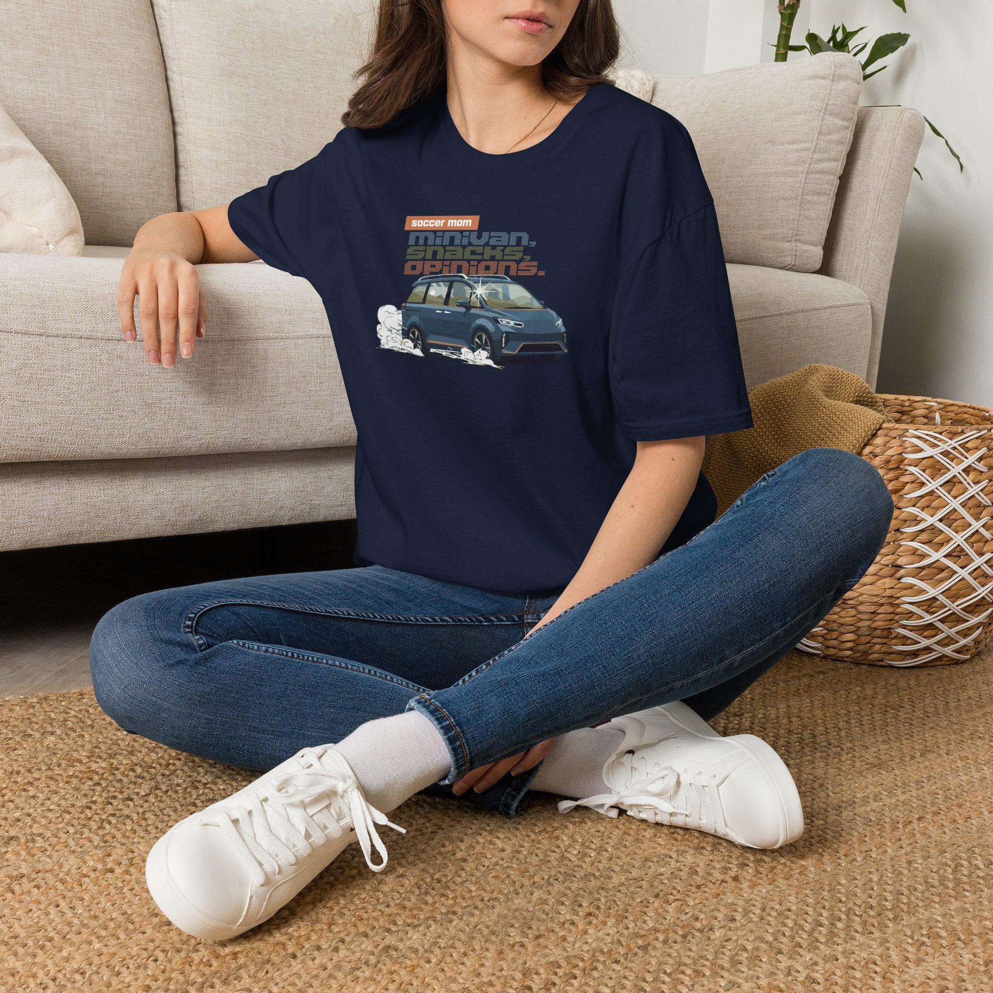 Soccer Mom | Minivan. Snacks. Opinions. | Premium Soccer T-Shirt
