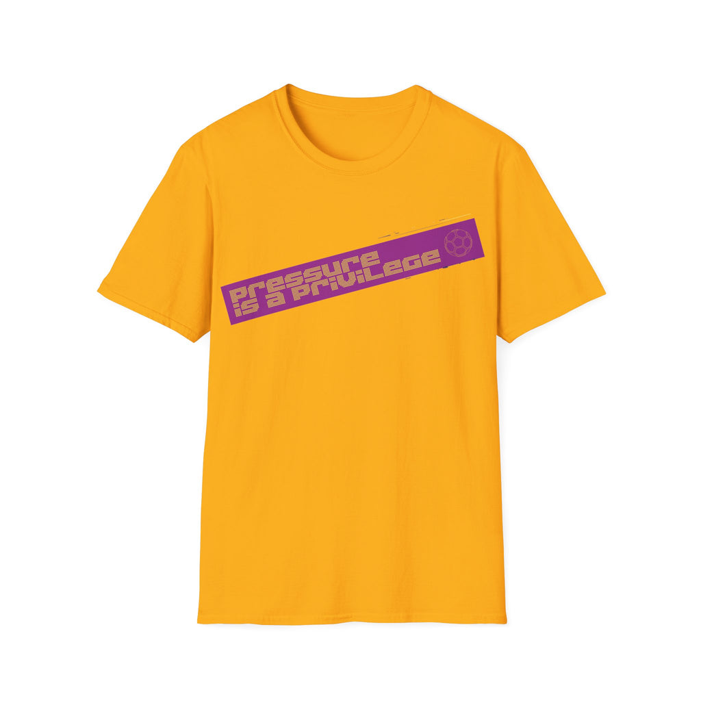 Pressure Is a Privilege | Purple Edition | Premium Soccer T-Shirt