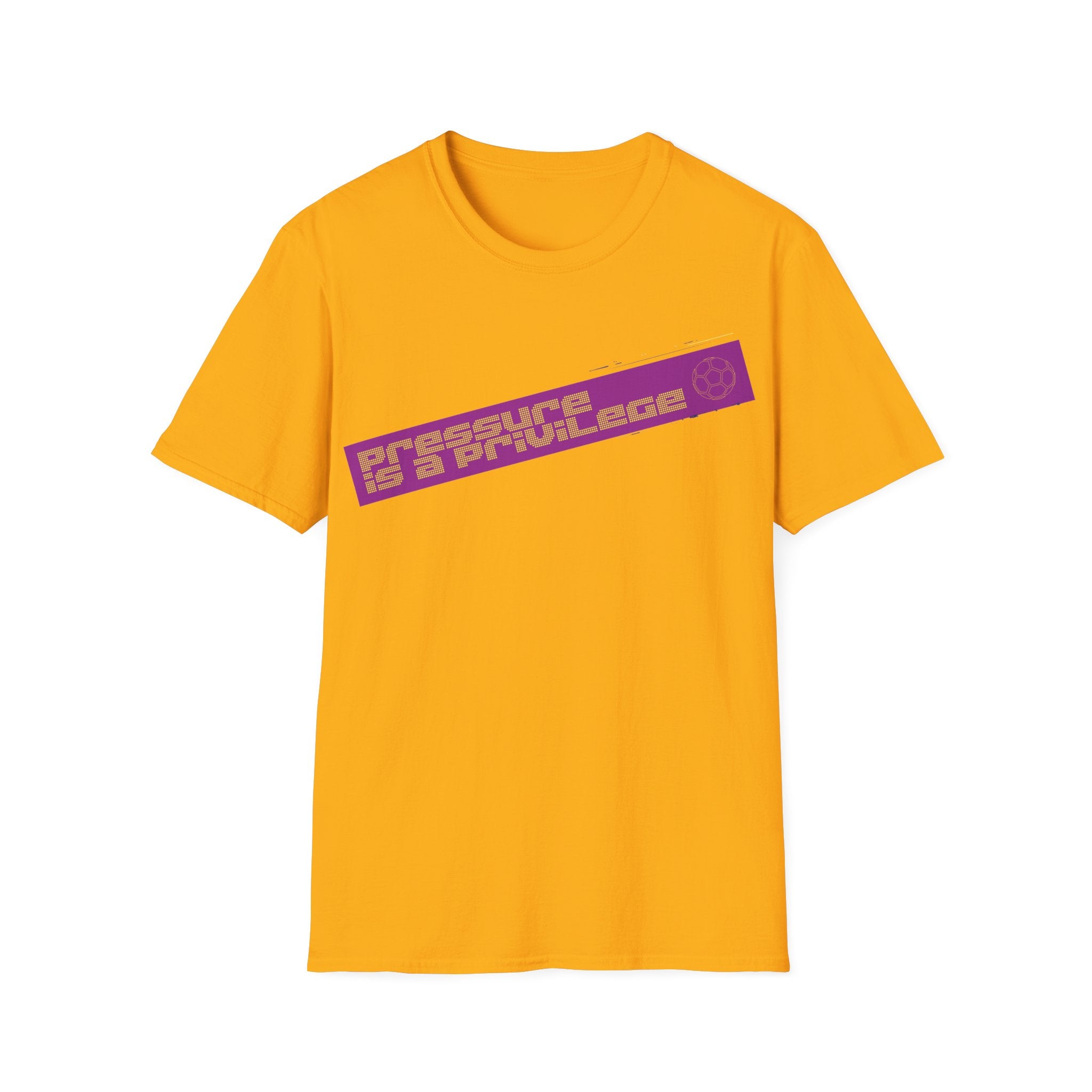 Pressure Is a Privilege | Purple Edition | Premium Soccer T-Shirt