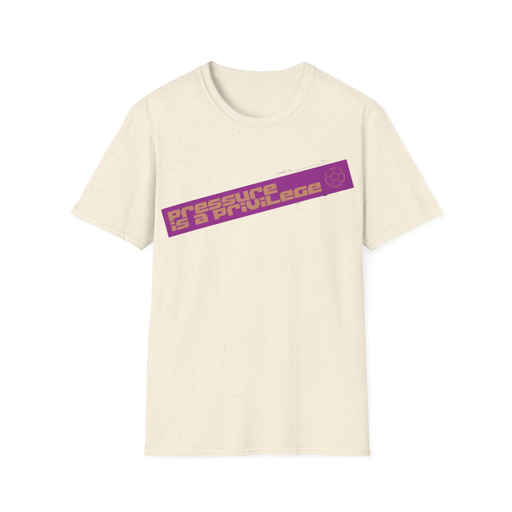 Pressure Is a Privilege | Purple Edition | Premium Soccer T-Shirt